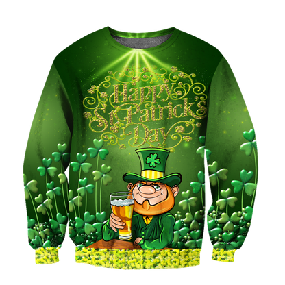 Happy St Patrick's Day Irish Hoodie T-Shirt Sweatshirt for Men and Women Pi170205-Apparel-NM-Sweater-S-Vibe Cosy™