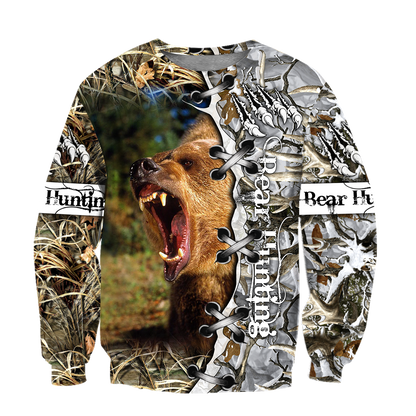 BEAR HUNTING CAMO 3D ALL OVER PRINTED SHIRTS FOR MEN AND WOMEN Pi061201 PL-Apparel-PL8386-sweatshirt-S-Vibe Cosy™