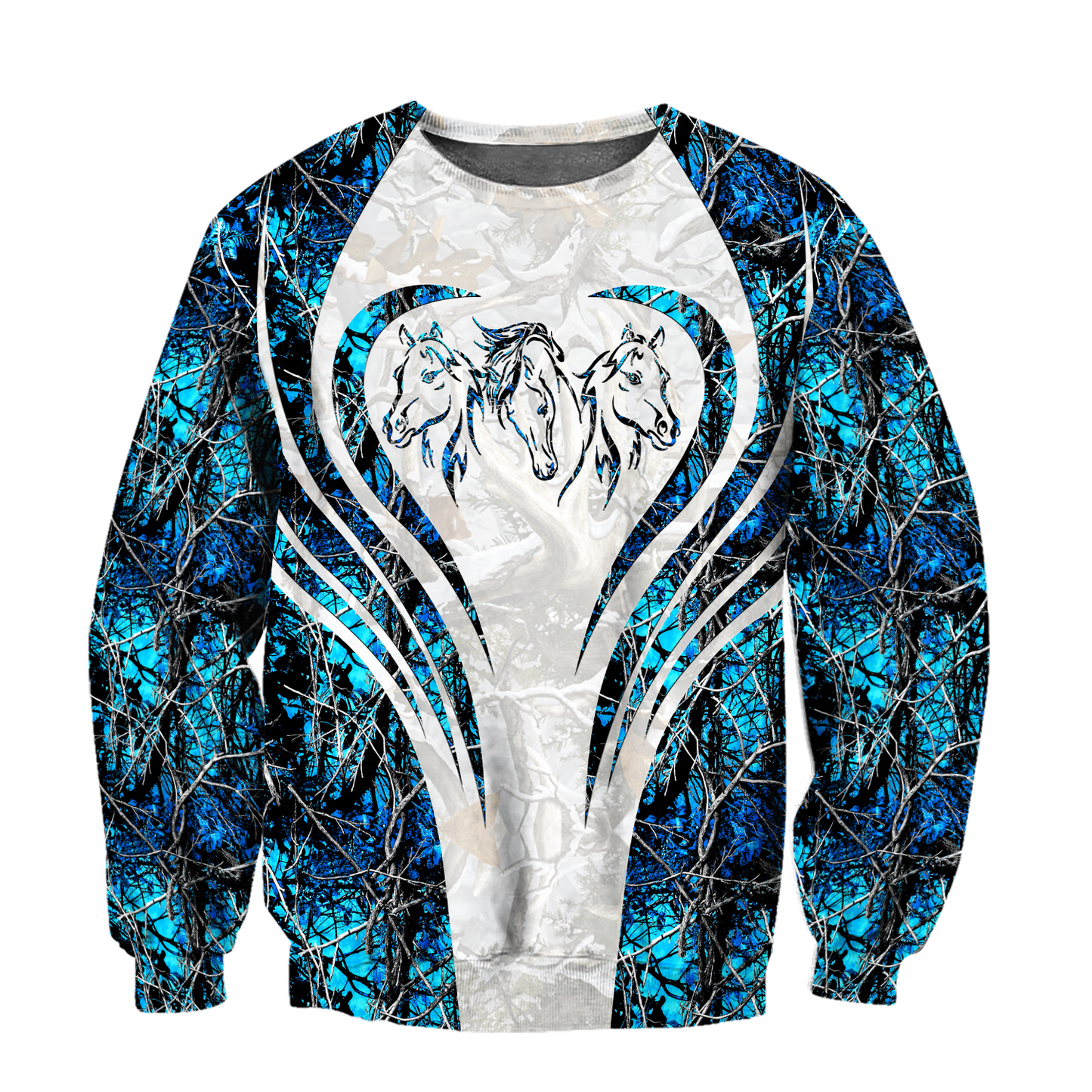 Beautiful Horse 3D All Over Printed shirt for Men and Women Pi060103-Apparel-NNK-Sweat Shirt-S-Vibe Cosy™