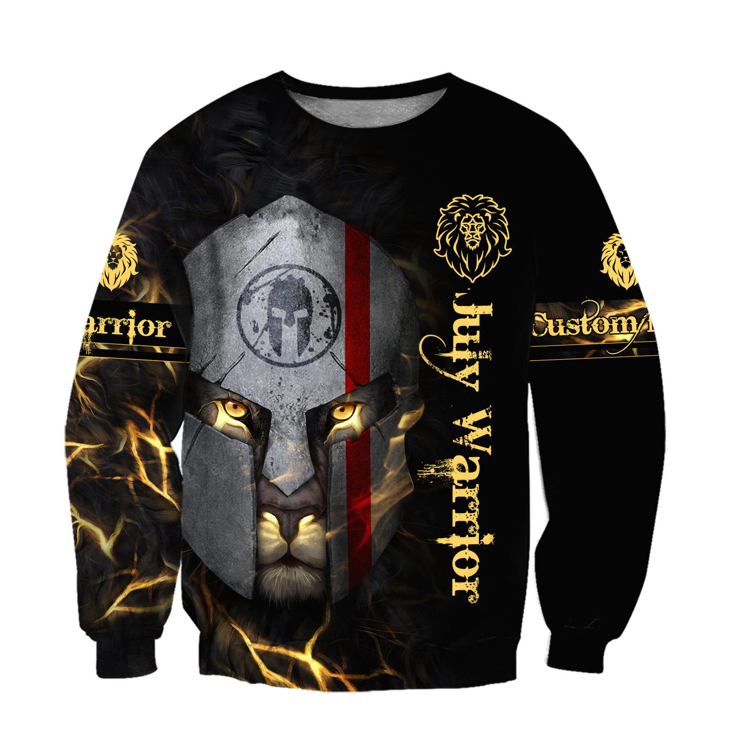 July Spartan Lion Warrior 3D All Over Printed Unisex Shirts