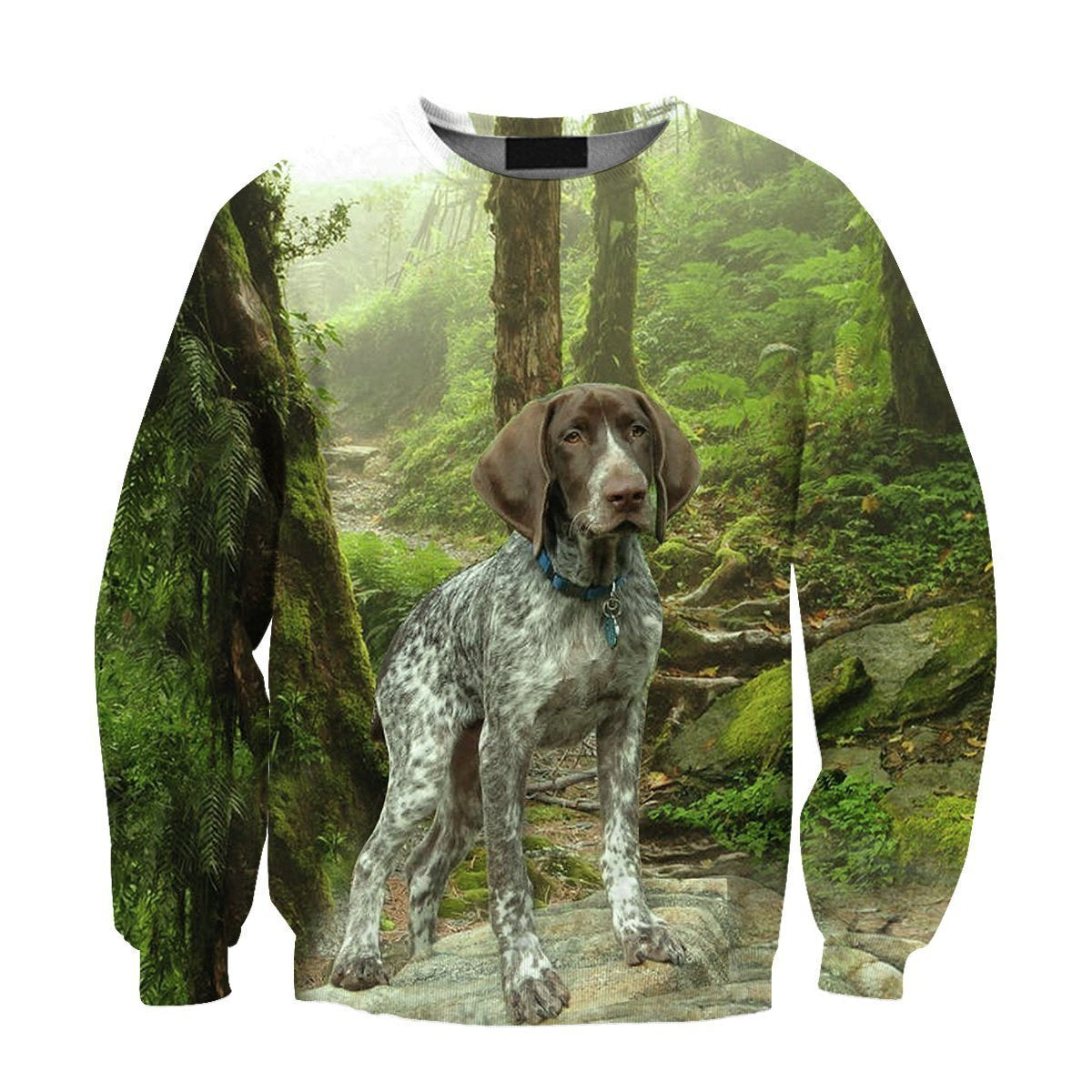 All Over Print Hunting Dog German Shorthaired-Apparel-HbArts-Sweatshirt-S-Vibe Cosy™