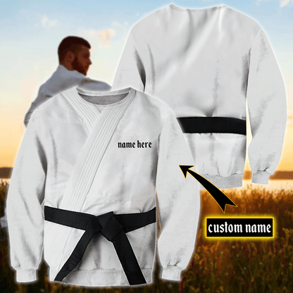 Custom Name Karate 3D All Over Printed Unisex Shirt