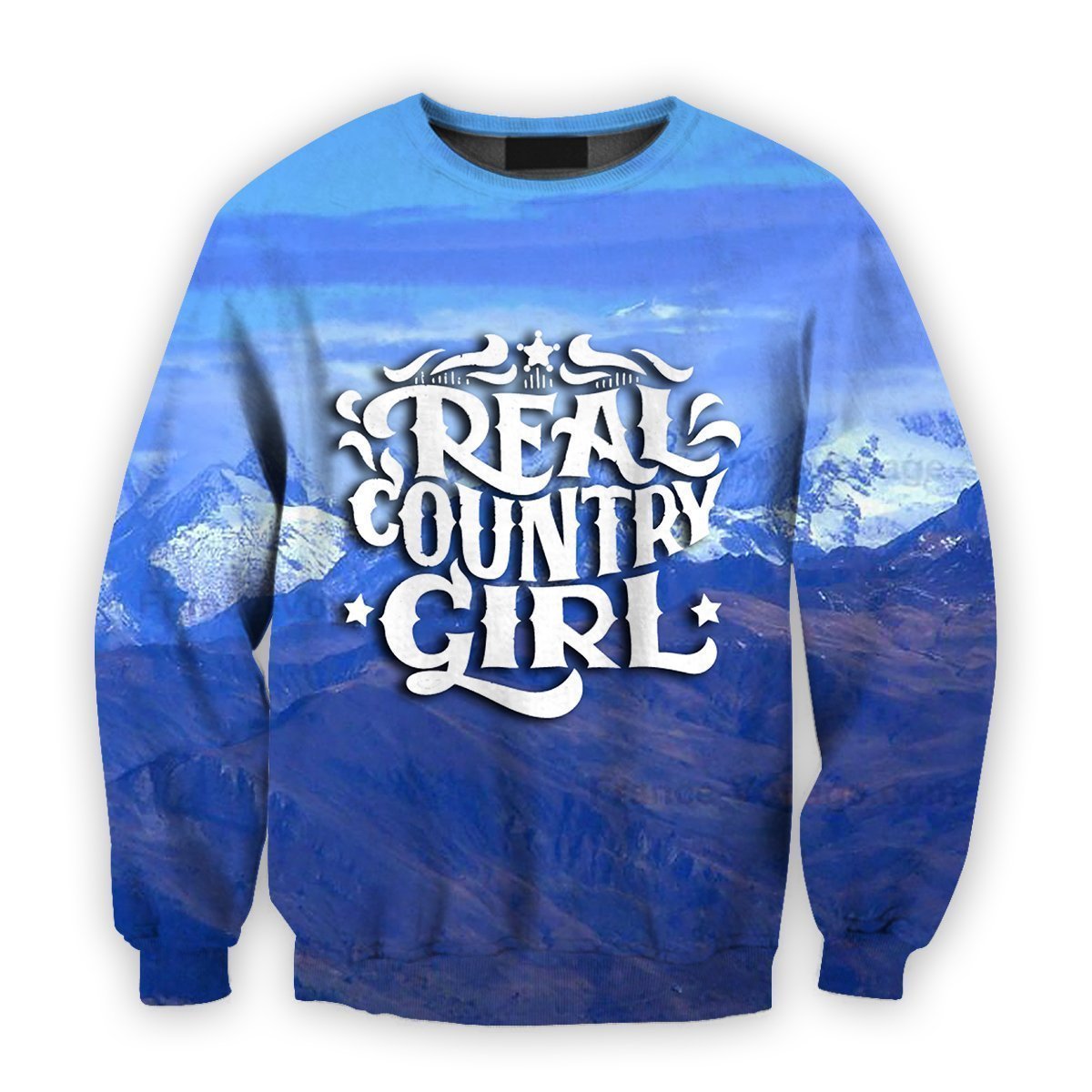 All Over Printed Real Country Girl Shirts-Apparel-HbArts-Sweatshirt-S-Vibe Cosy™