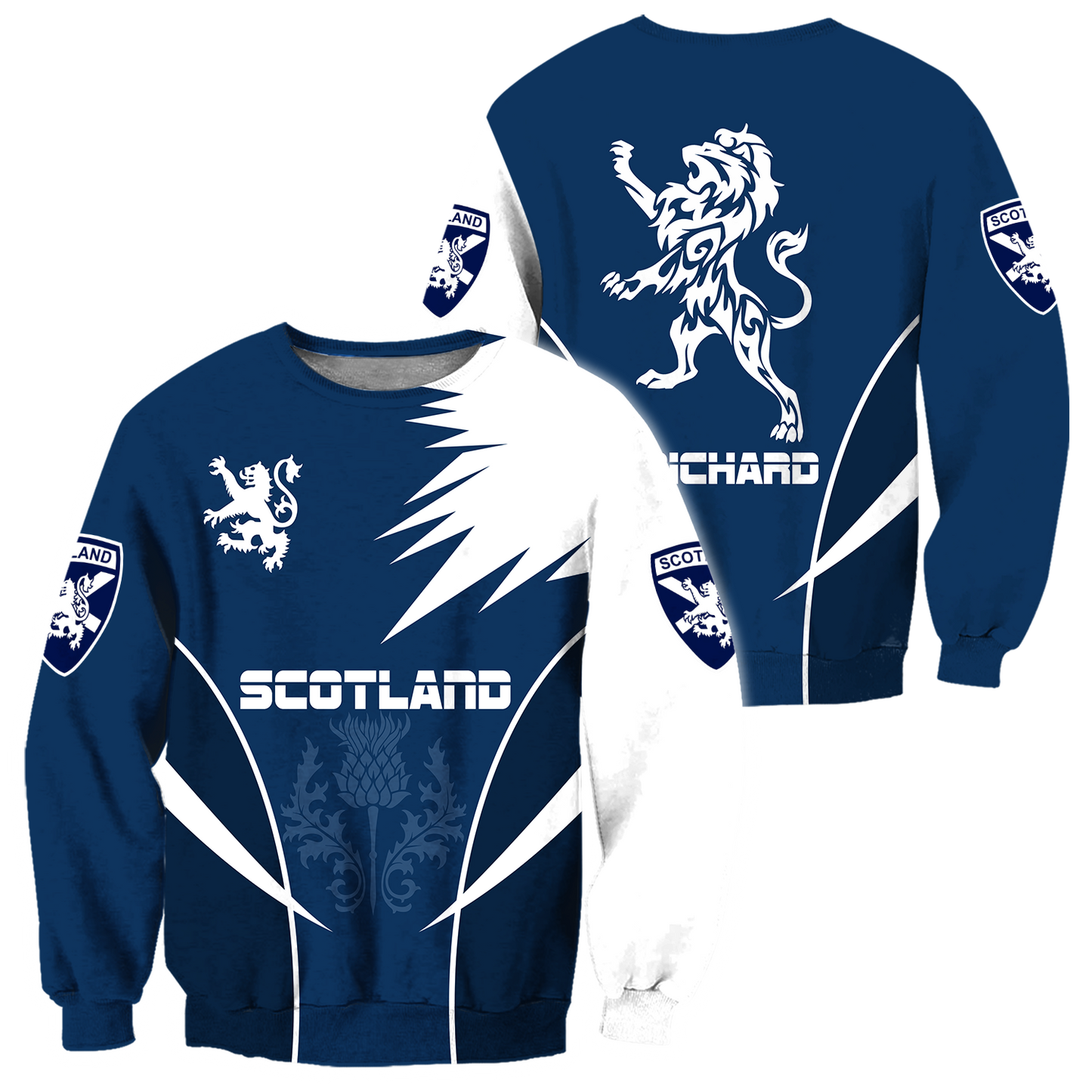 Scottish Rampant Lion Active Special Hoodie (Customize)-Apparel-PL8386-Sweat Shirt-S-Vibe Cosy™