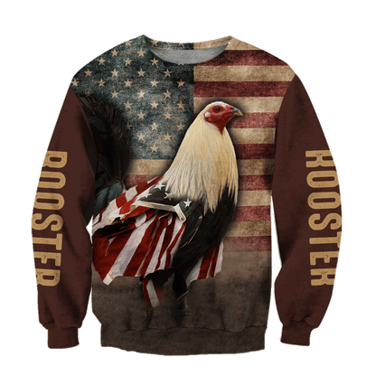 Premium Rooster 3D All Over Printed Unisex Shirts