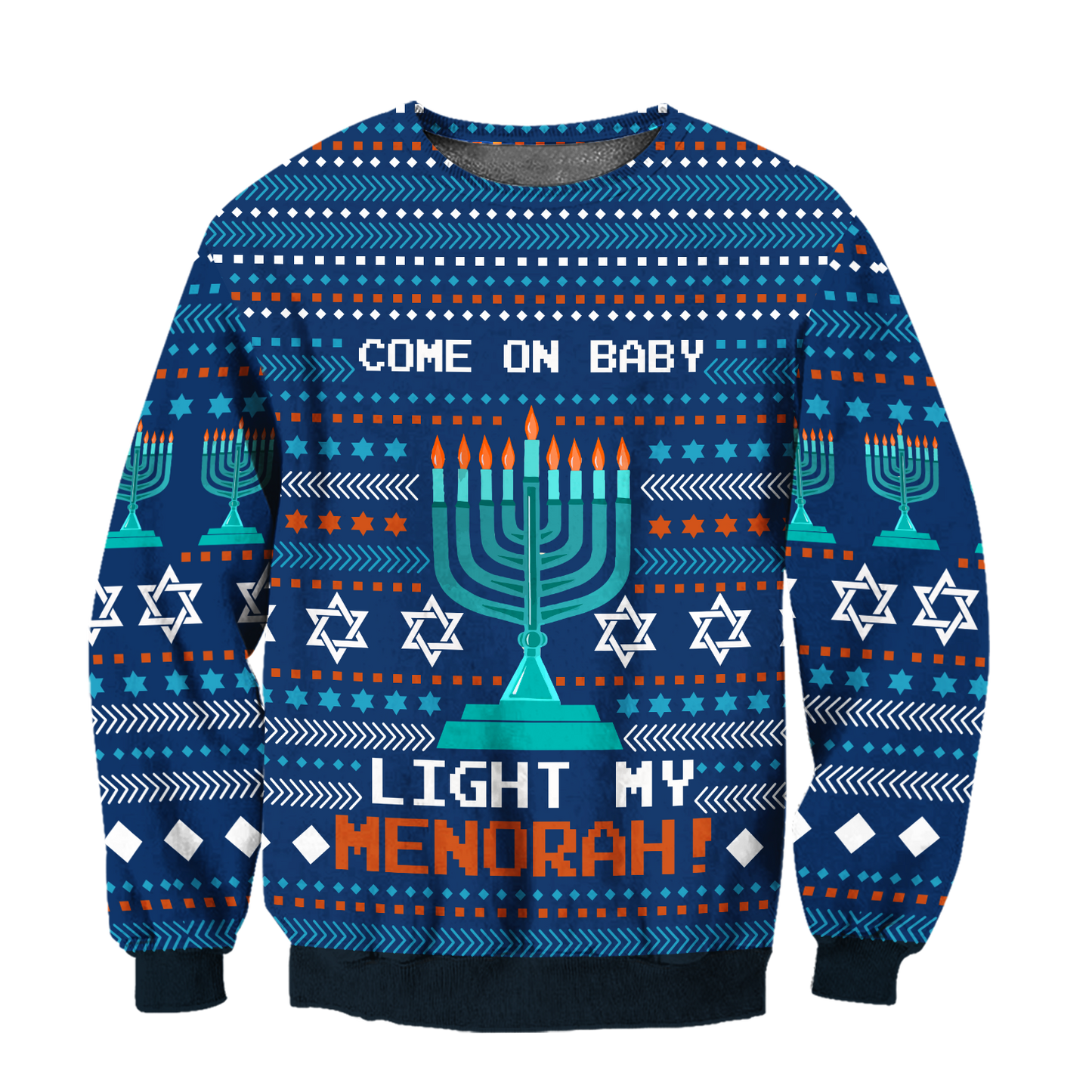 Come On Baby Light My Menorah Hanukkah Hoodie MEI