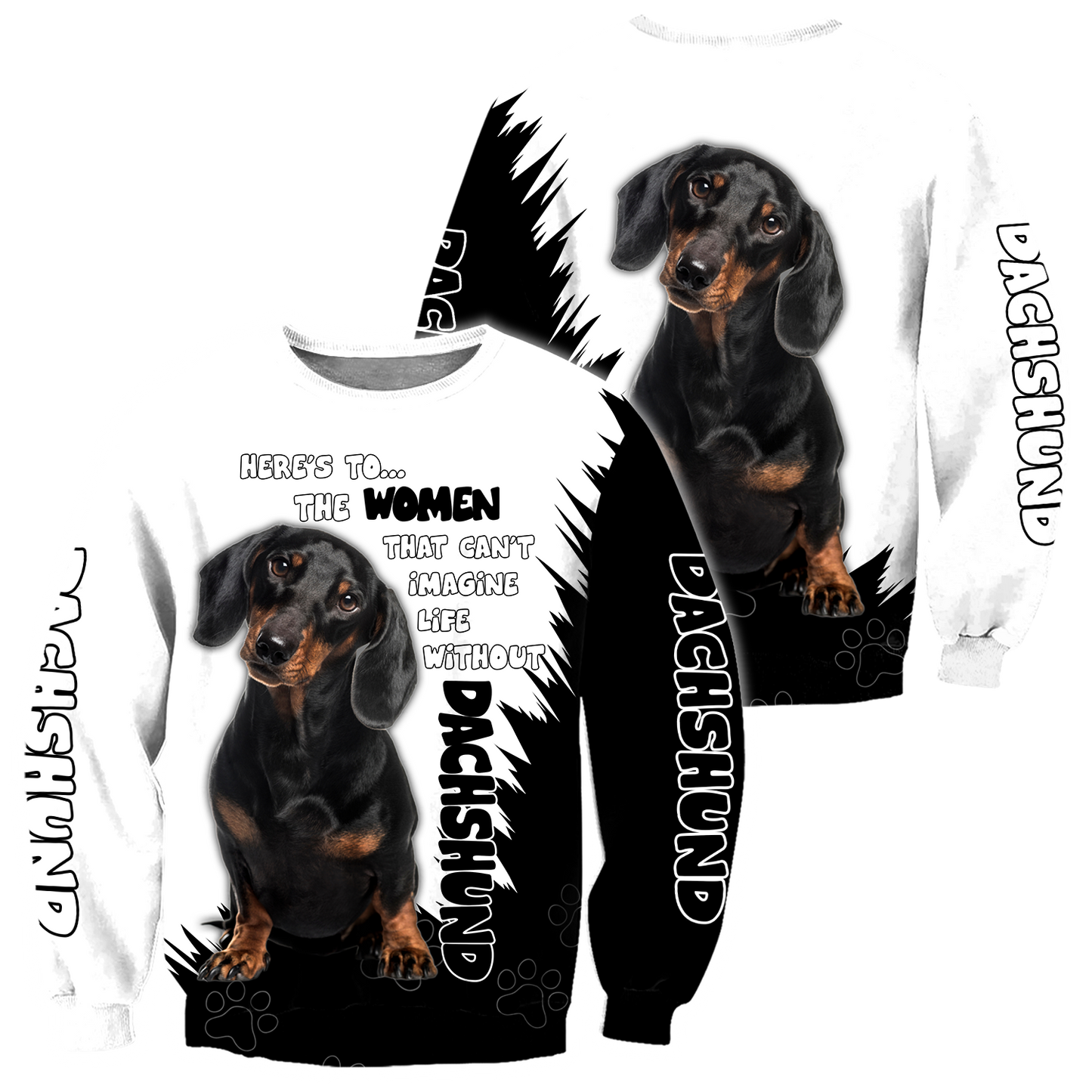 Dachshund Dog Lover 3D Full Printed Shirt For Men And Women Pi281209-Apparel-MP-Sweatshirts-S-Vibe Cosy™