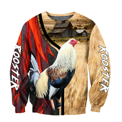 Premium Rooster 3D All Over Printed Unisex Shirts