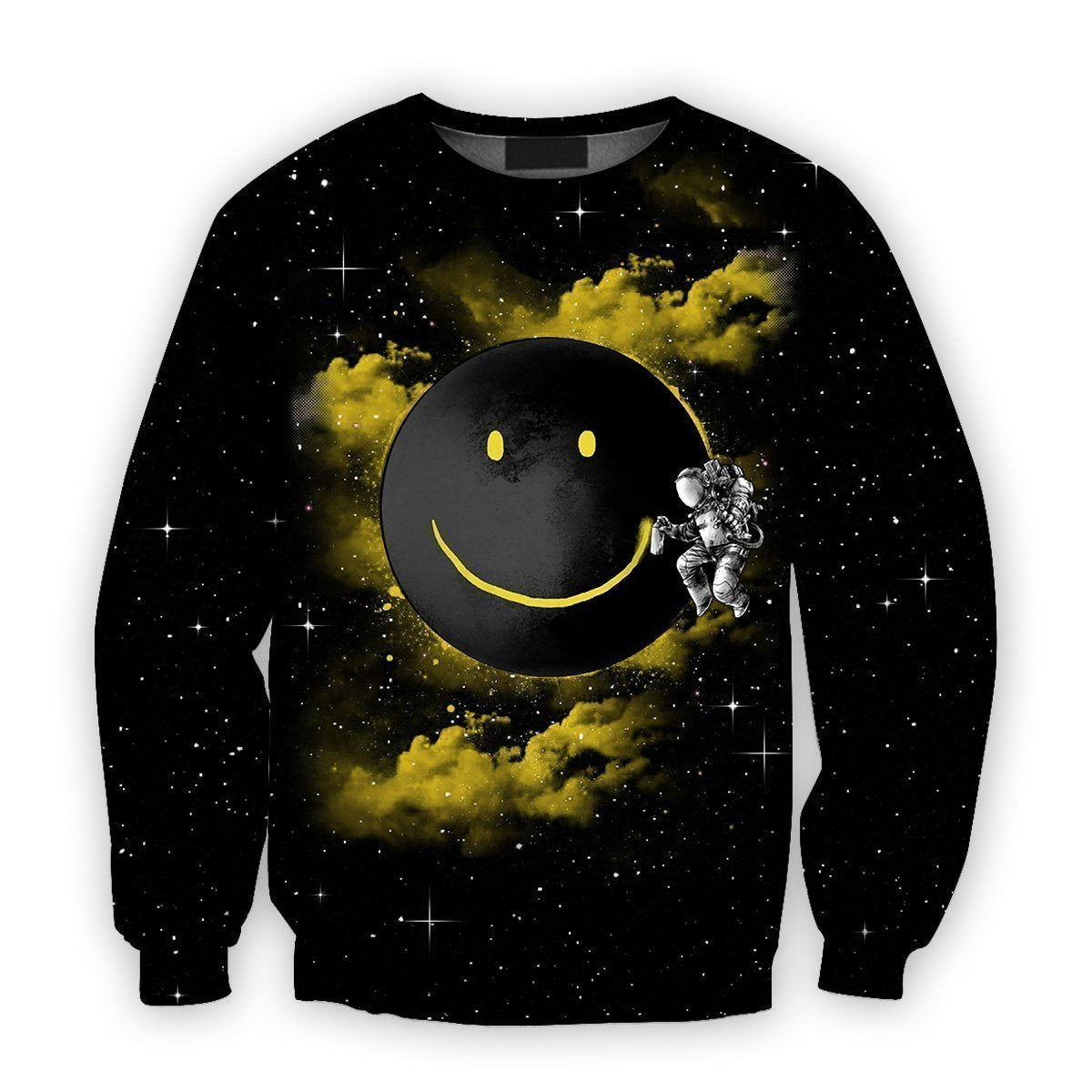 3D all over print astronaut with the smile-Apparel-HbArts-Sweatshirt-S-Vibe Cosy™