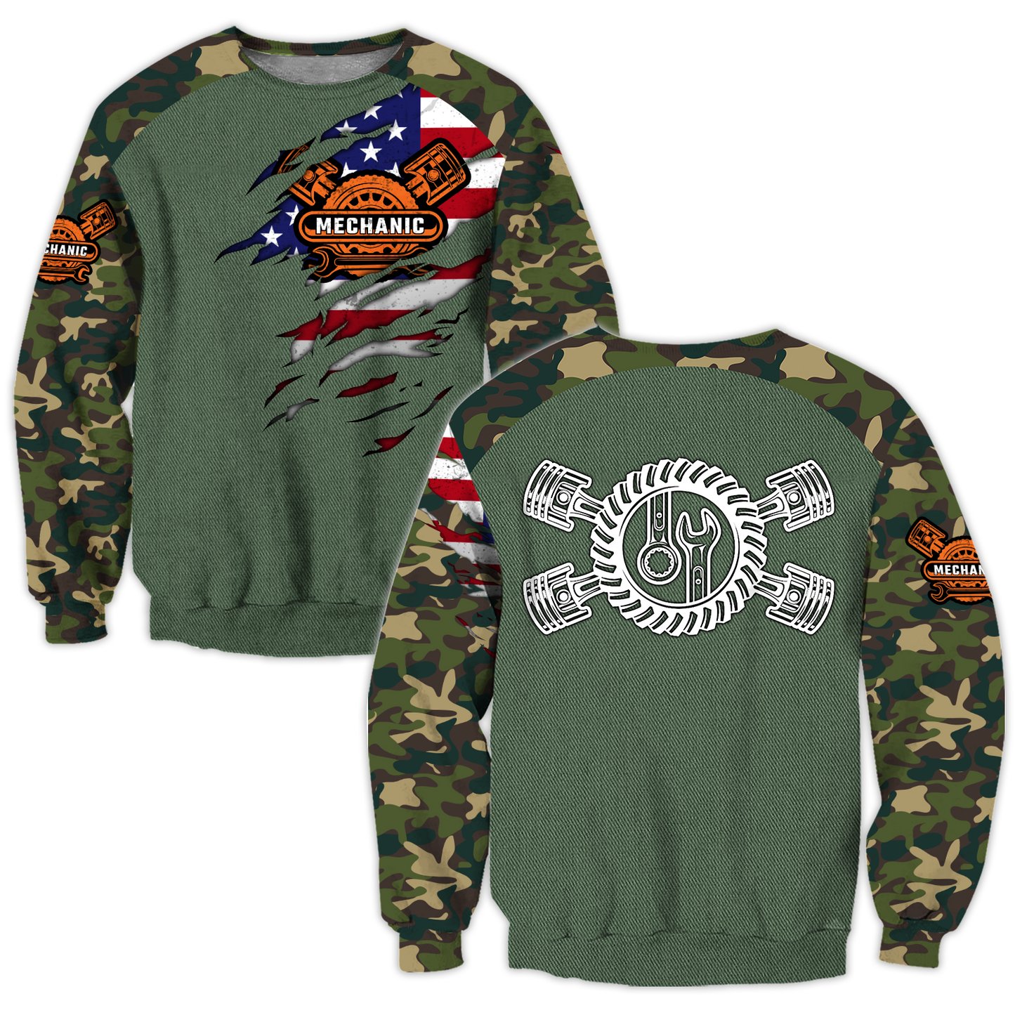 Mechanic Camo 3D All Over Printed Hoodie For Men and Women Pi15092005S1