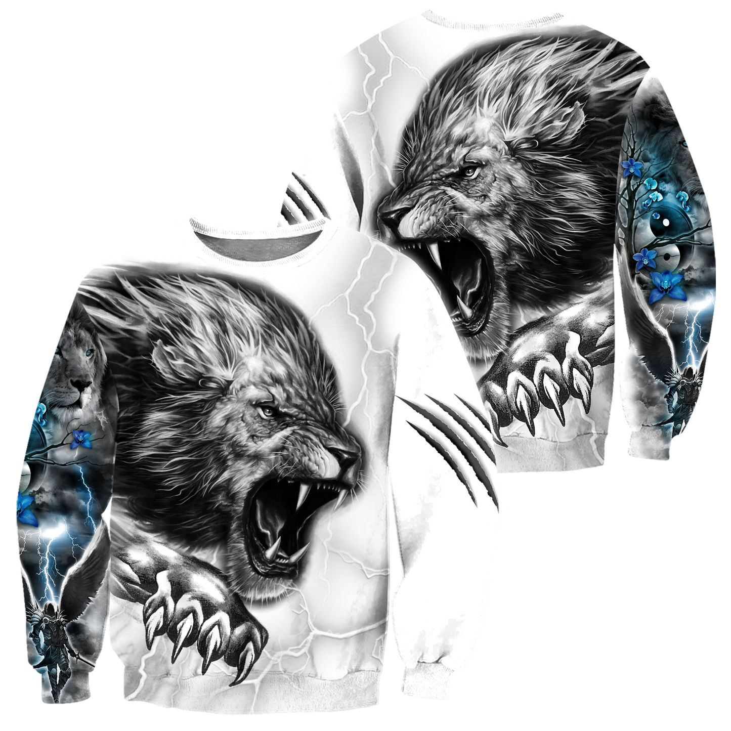 Lion Warrior 3D All Over Print Hoodie Pi28082002
