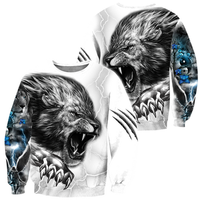 Lion Warrior 3D All Over Print Hoodie Pi28082002
