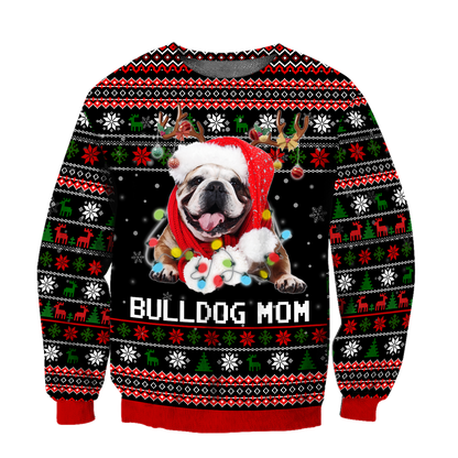 Bulldog mom 3D hoodie shirt for men and women NDD10192004