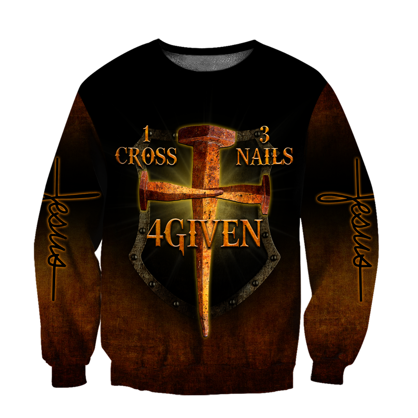 1 Cross 3 Nails 4 Given 3D All Over Printed Shirts For Men and Women Pi30062002-Apparel-TA-Sweatshirts-S-Vibe Cosy™