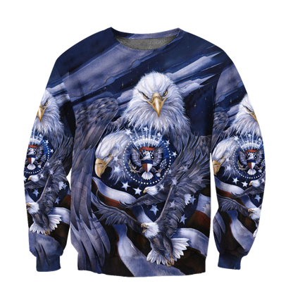 American Spirit Eagle 3D All Over Print  Hoodie DL20219