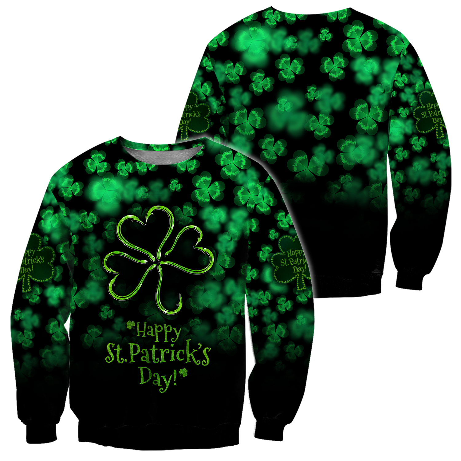 Happy St Patrick's Day Irish Hoodie T-Shirt Sweatshirt for Men and Women Pi170204-Apparel-NM-Sweater-S-Vibe Cosy™
