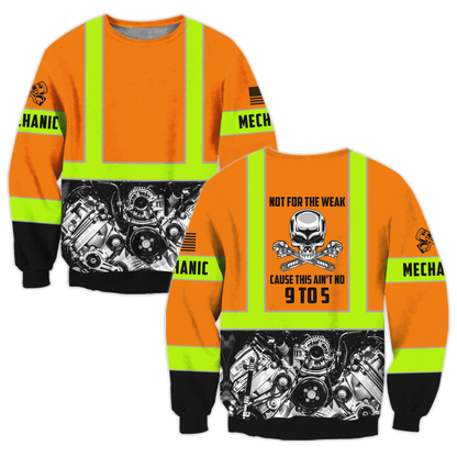 Mechanic Not For The Weak 3D All Over Printed Hoodie For Men and Women Pi10102004