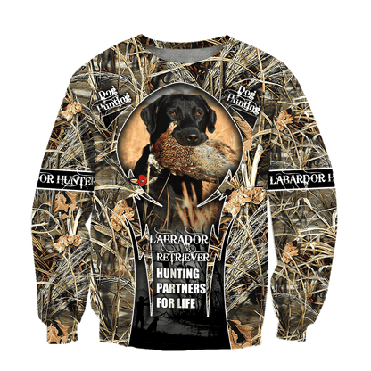 Hunting Labrador 3D Over Printed Unisex Deluxe Hoodie ML