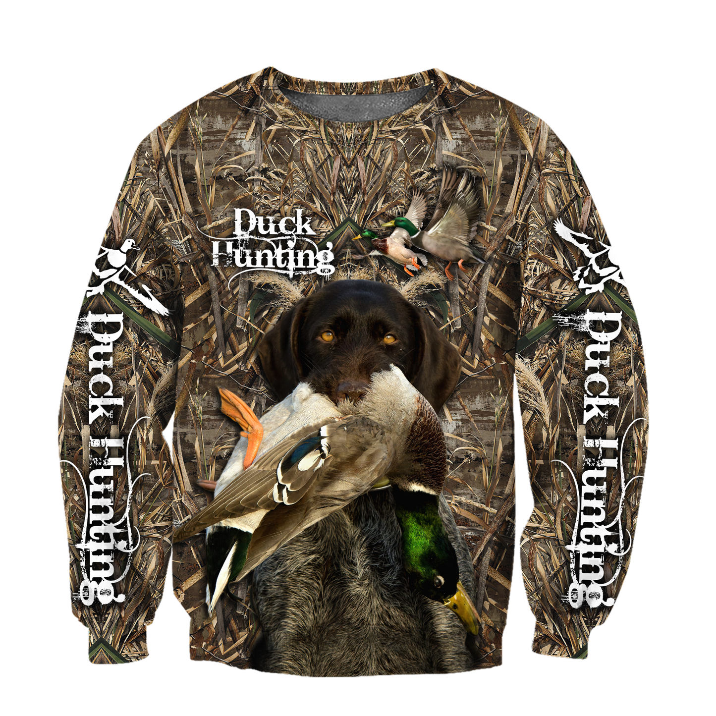 Duck Hunting Labrador Retriever Camo 3D All Over Print  Hoodie Pi17082001