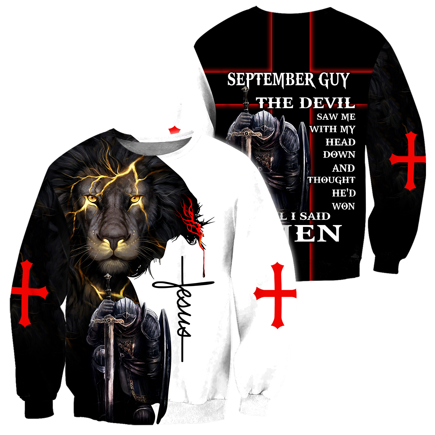 September Guy- Untill I Said Amen 3D All Over Printed Shirts For Men and Women Pi250501S9-Apparel-TA-Hoodie-S-Vibe Cosy™