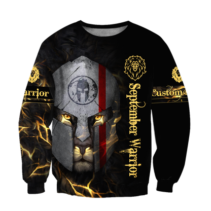 September Spartan Lion Warrior 3D All Over Printed Unisex Shirts