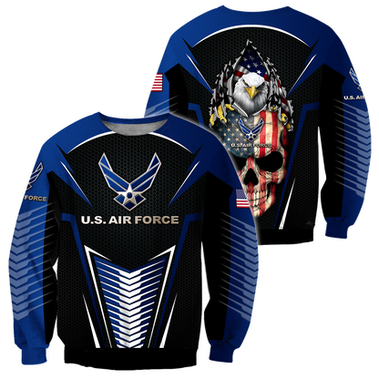 US AirForce skull 3d all over printed for man and women Pi270202 PL-Apparel-PL8386-Sweatshirt-S-Vibe Cosy™