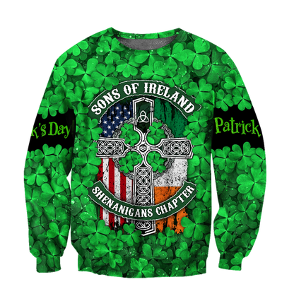 Happy St Patrick's Day Irish Hoodie T-Shirt Sweatshirt for Men and Women Pi170203-Apparel-NM-Sweater-S-Vibe Cosy™