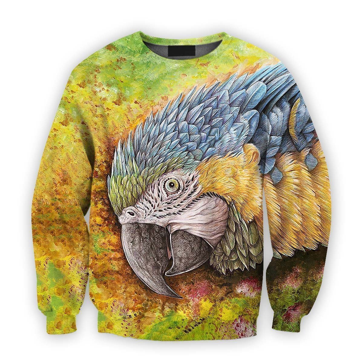 All Over Printed Parrots Shirts H402-Apparel-HbArts-Sweatshirt-S-Vibe Cosy™