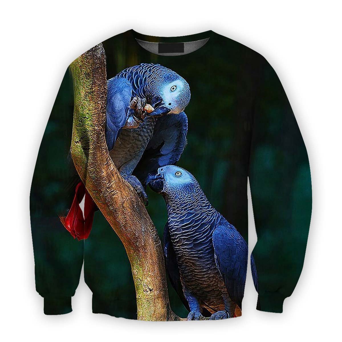All Over Printed Parrots Shirts H403-Apparel-HbArts-Sweatshirt-S-Vibe Cosy™