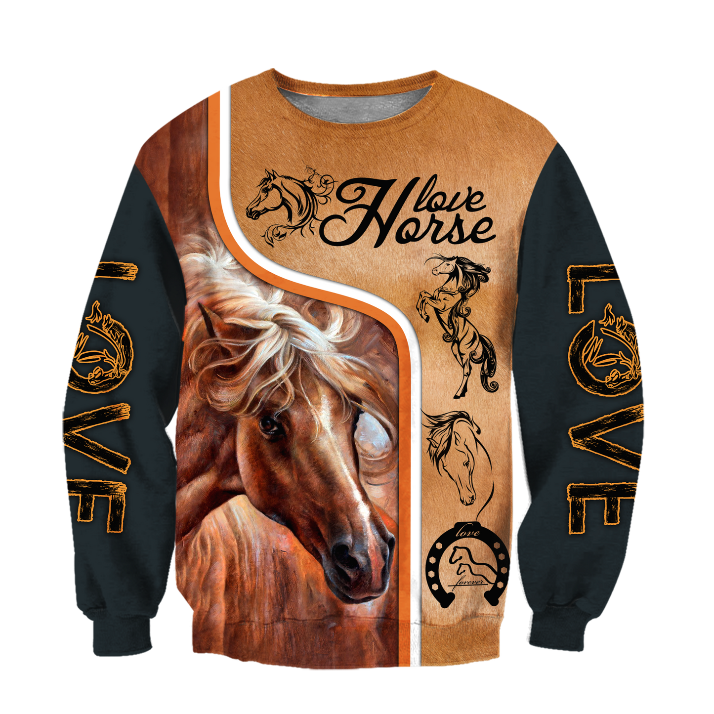 Love Horse 3D All Over Printed Unisex Shirts Pi112037