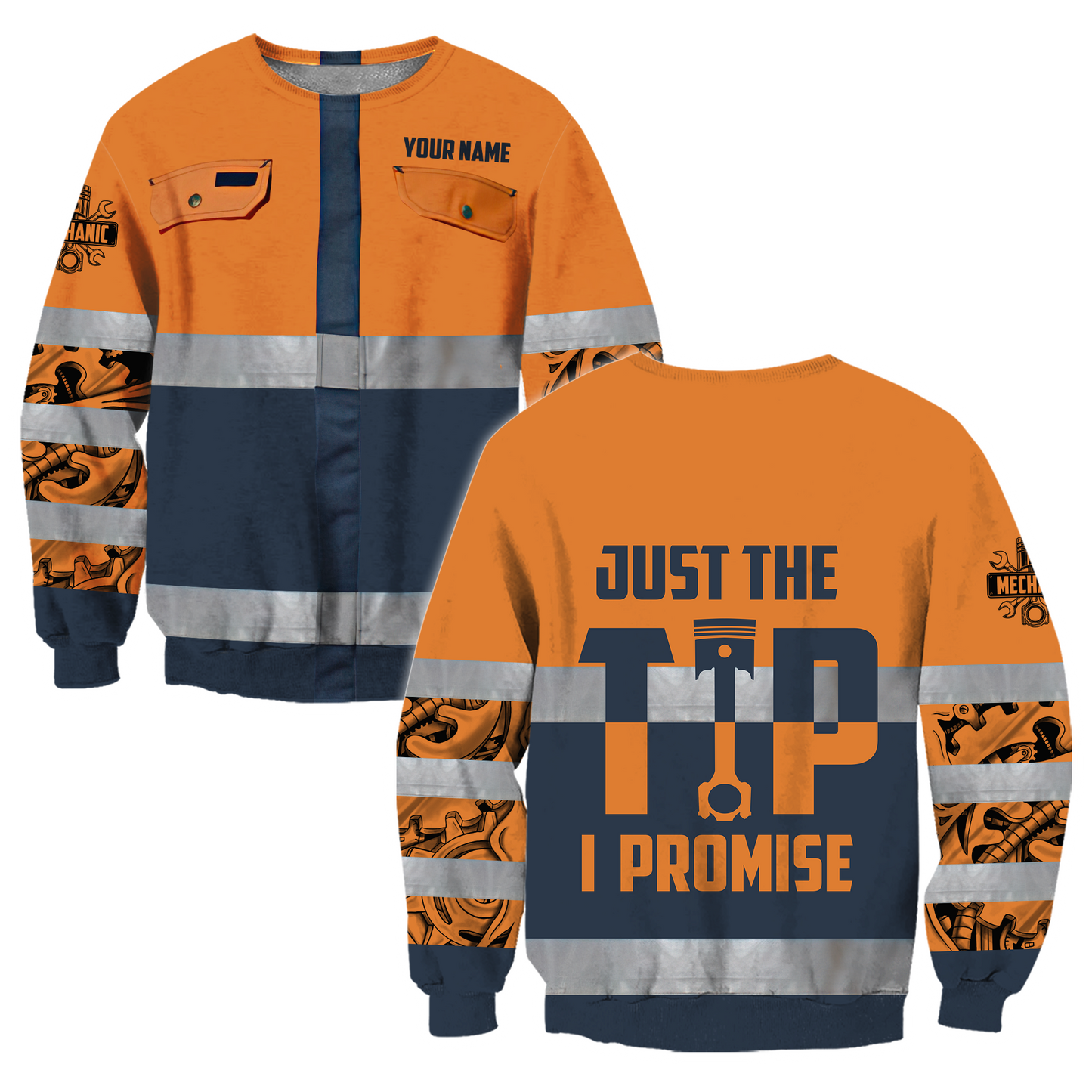 Personalized Mechanic 3D All Over Printed Hoodie For Men and Women Pi16102007ST