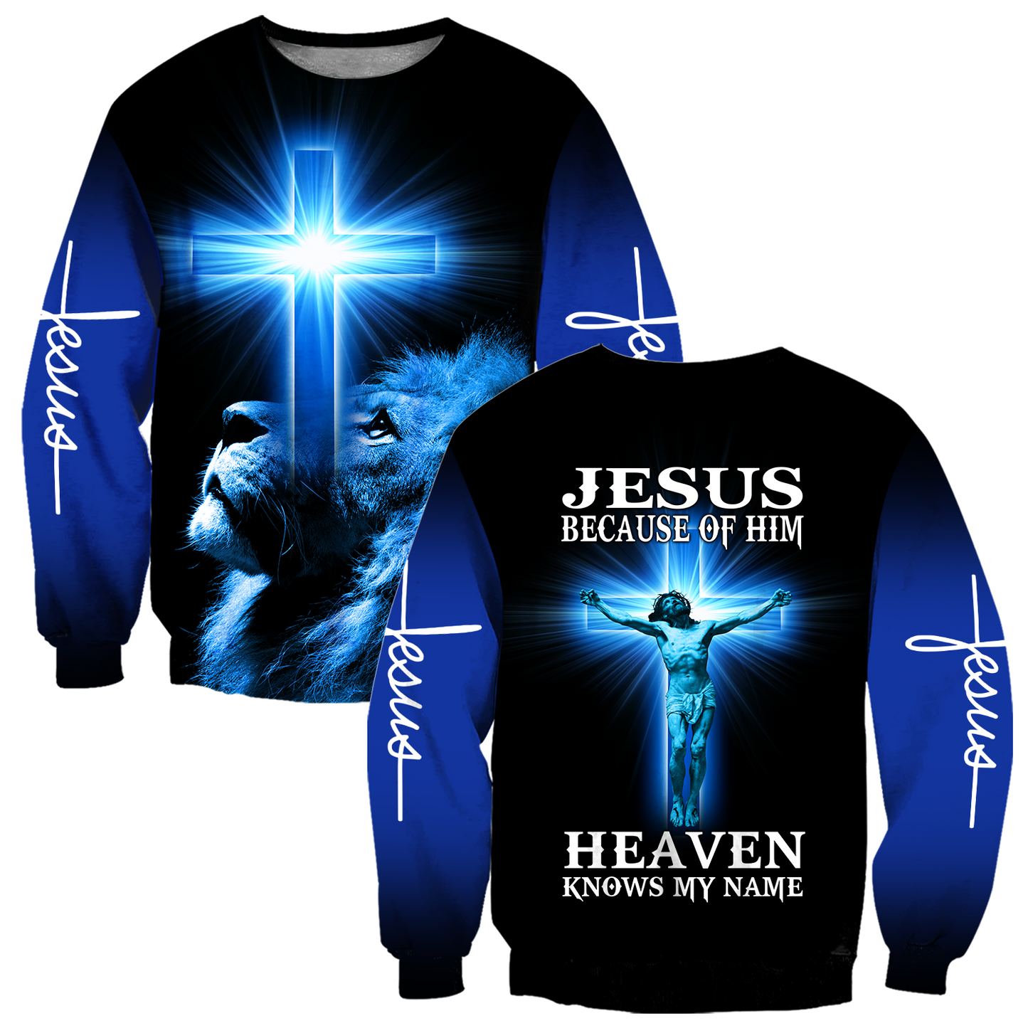 Jesus Because Of Him Heaven Knows My Name 3D All Over Printed Shirts TA09112001S