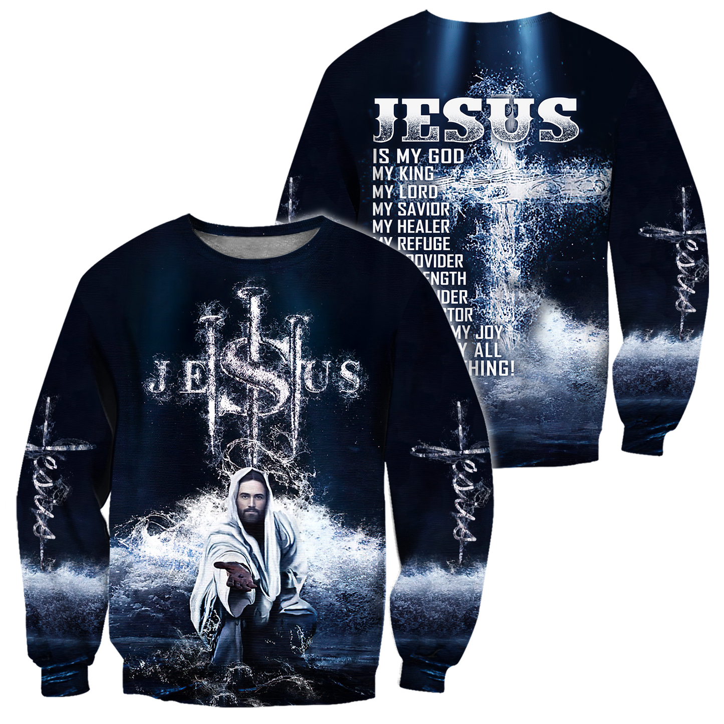 3D All Over Printed Shirts For Men and Women Easter Jesus Pi190501S1-Apparel-TA-Sweatshirts-S-Vibe Cosy™