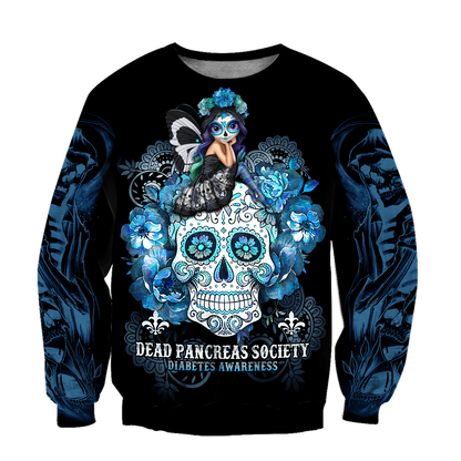 Diabetes 3d hoodie shirt for men and women HG HAC210301-Apparel-HG-Sweater-S-Vibe Cosy™