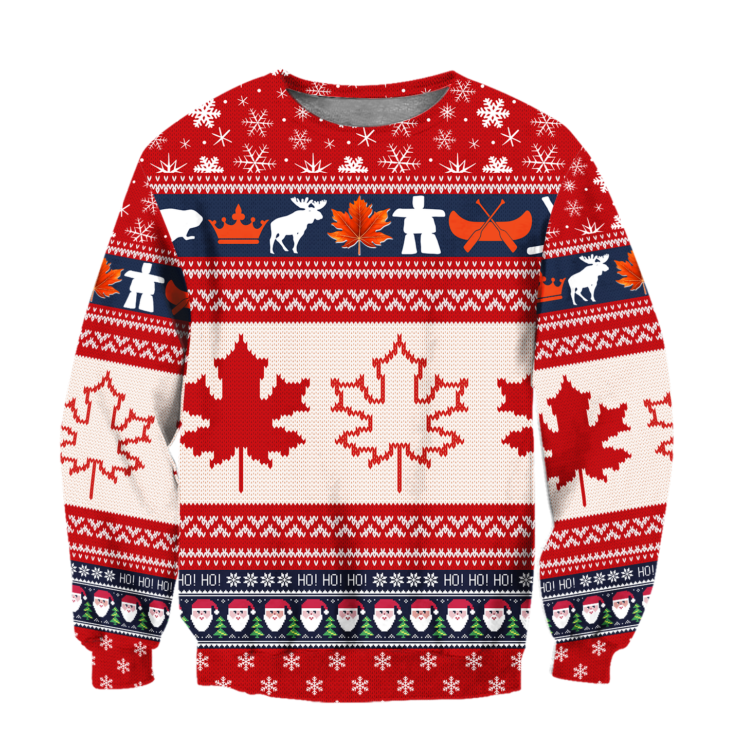 Christmas CANADA Maple Leaf Pi181001-Apparel-NNK-Sweat Shirt-S-Vibe Cosy™