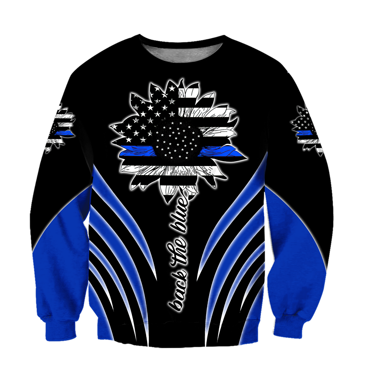 Back the blue 3d hoodie shirt for men and women HAC180608S-Apparel-HG-Sweater-S-Vibe Cosy™