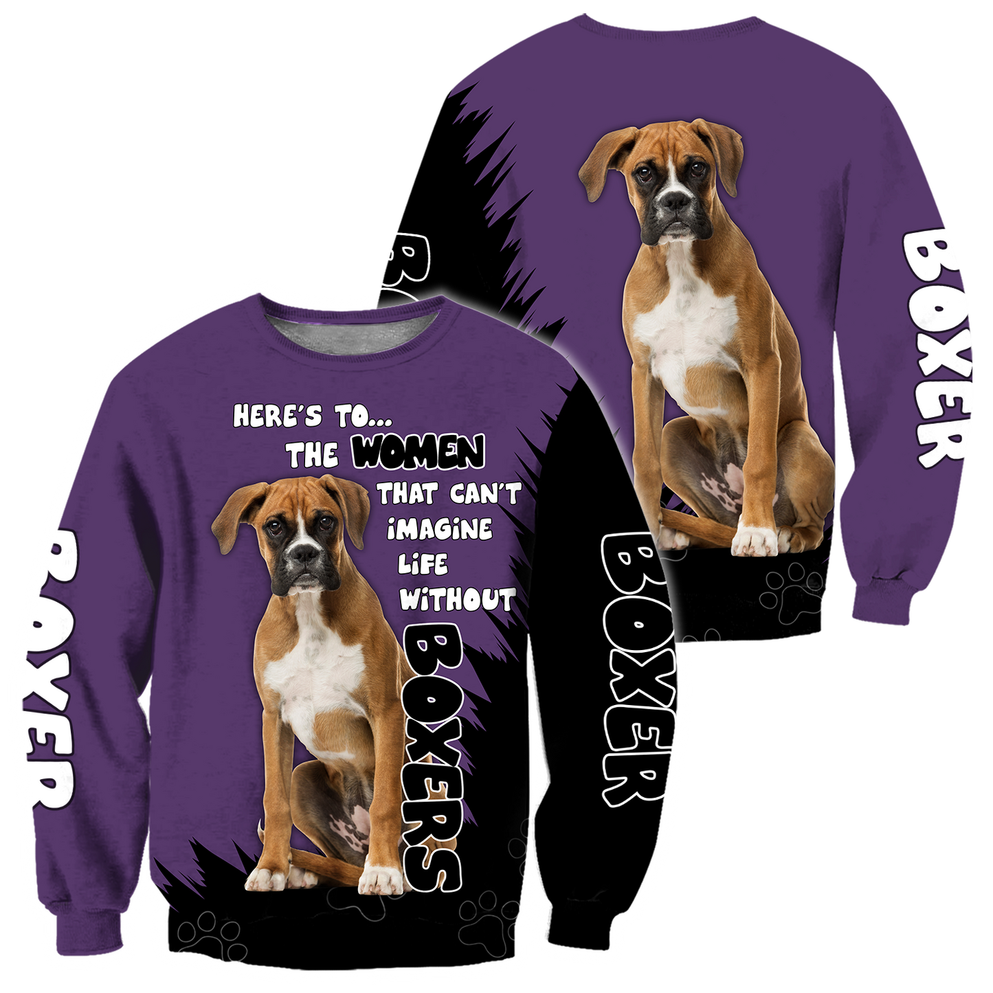 Dog Lover Boxer 3D Full Printed Shirt For Men And Women Pi281206-Apparel-MP-Sweatshirts-S-Vibe Cosy™
