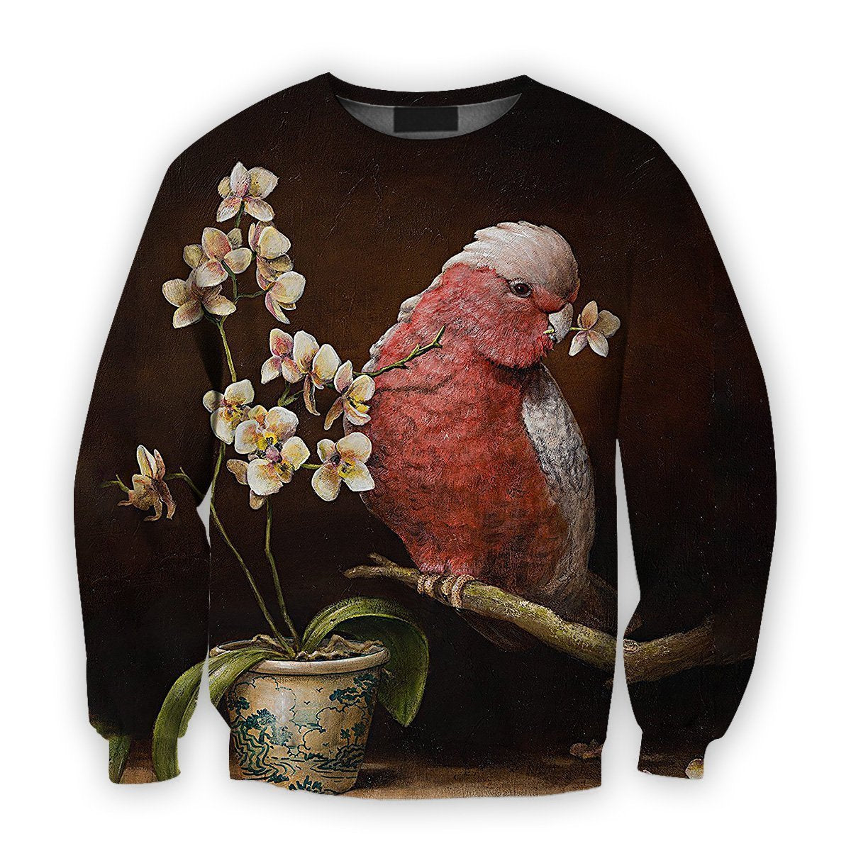 All Over Printed Parrots Shirts H316B-Apparel-HbArts-Sweatshirt-S-Vibe Cosy™