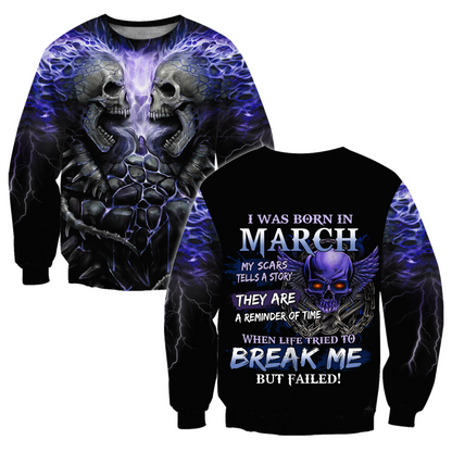 March Guy Skull 3D All Over Printed Shirts Pi24102003ST