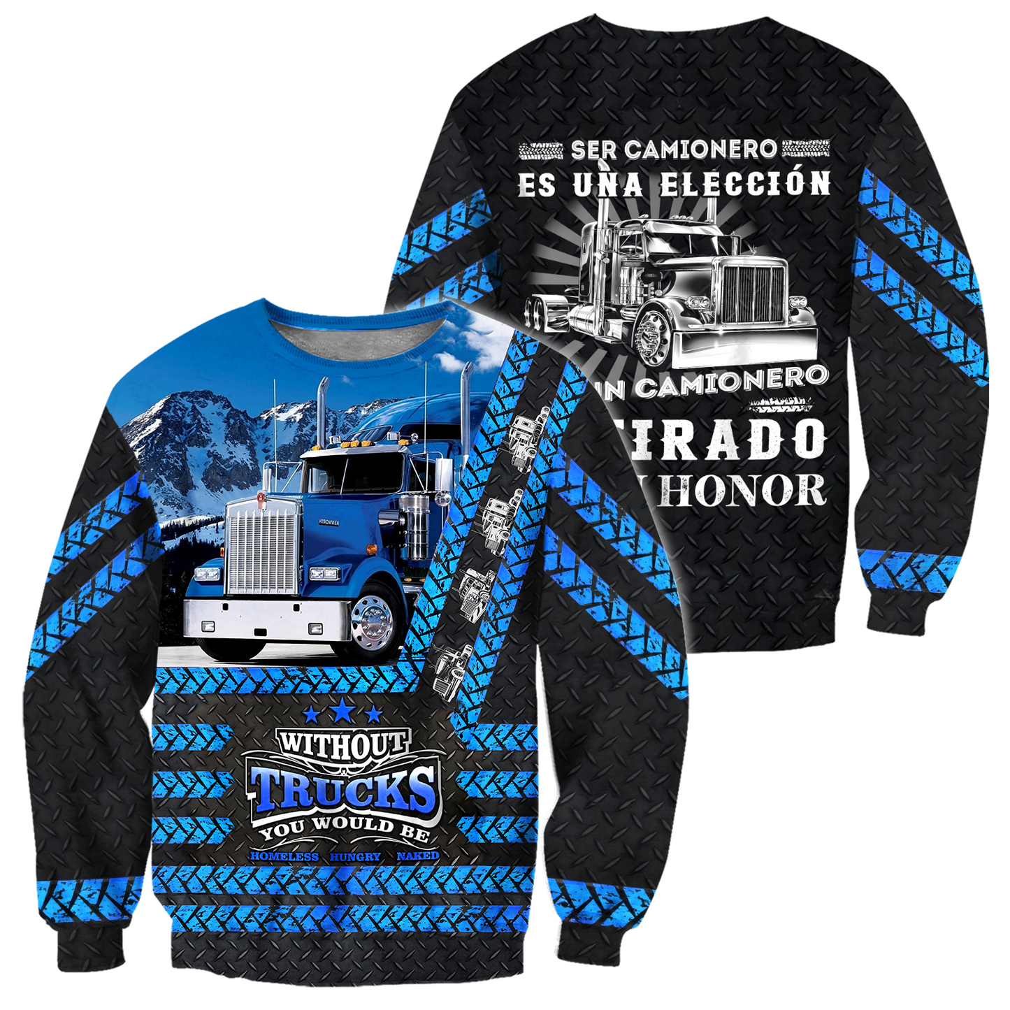 All Over Printed Trucker Hoodie MEI