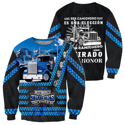 All Over Printed Trucker Hoodie MEI