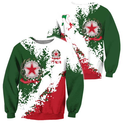 Italy Pride 3D All Over Printed Hoodie Shirt Limited by SUN HAC240605-Apparel-SUN-Sweatshirts-S-Vibe Cosy™