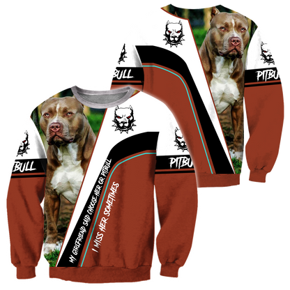 Pitbull 3d hoodie shirt for men and women HVT31102003