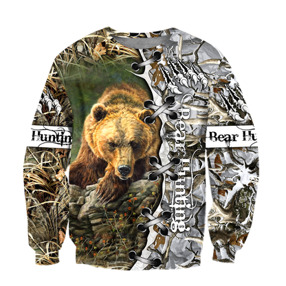 BEAR HUNTING CAMO 3D ALL OVER PRINTED SHIRTS FOR MEN AND WOMEN Pi061203 PL-Apparel-PL8386-sweatshirt-S-Vibe Cosy™