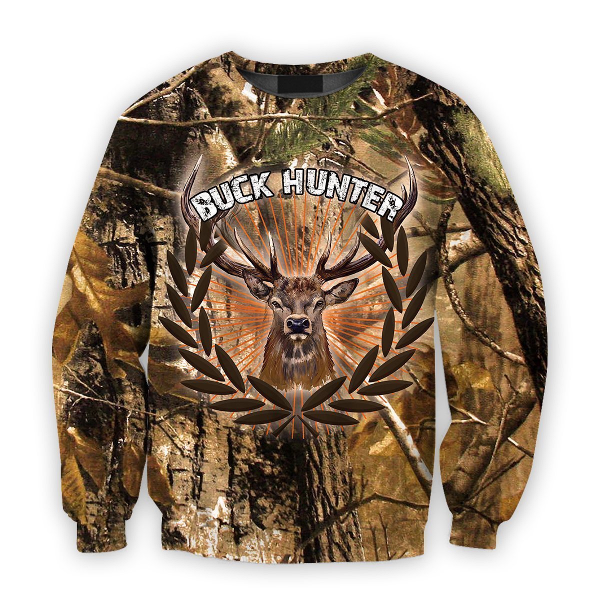 All Over Printed Buck Hunter-Apparel-HbArts-Sweatshirt-S-Vibe Cosy™