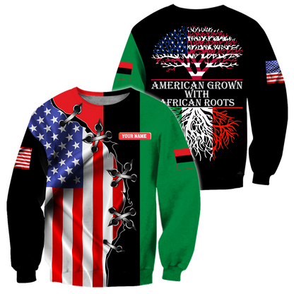 American grown with african roots 3d hoodie shirt for men and women HAC250601-Apparel-HG-Sweater-S-Vibe Cosy™