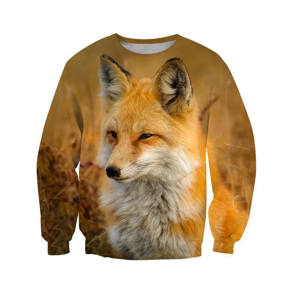 3D All Over Printed Fox Art Nature Paintings Shirts and Shorts-Apparel-HP Arts-Sweatshirt-S-Vibe Cosy™