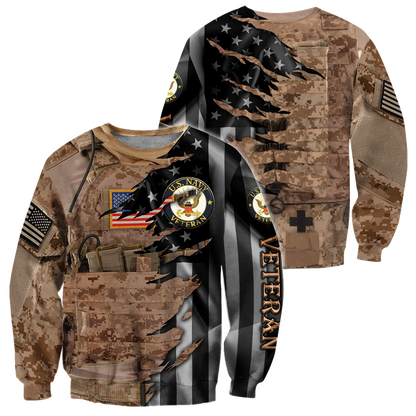 Proud to be US Navy Seal Veteran 3D All Over Printed Shirts For Men and Women HAC210802