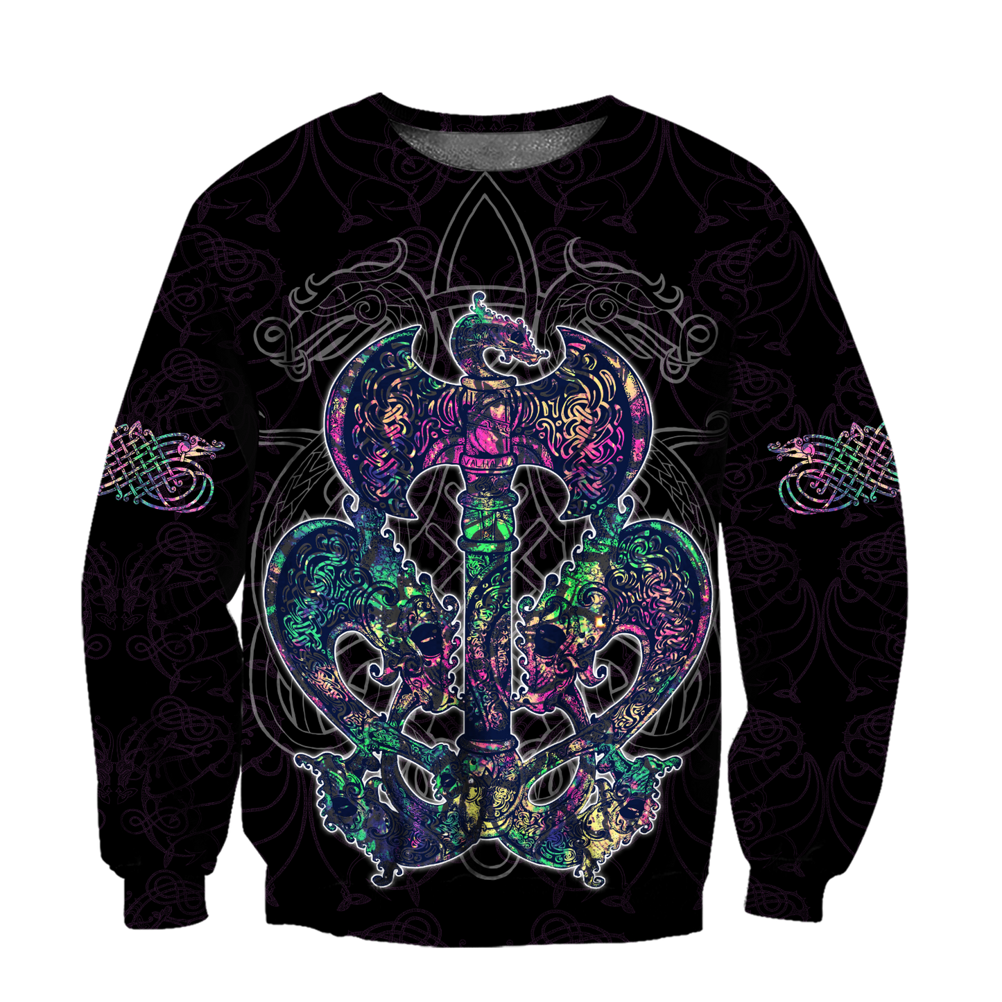 Love Viking tattoos 3D all over printed for man and women HHT27062001-Apparel-PL8386-Sweatshirt-S-Vibe Cosy™