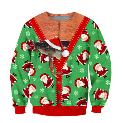 Fishing HC - Catfish Ugly Christmas Shirt Pi131102 - Amaze Style™-Apparel